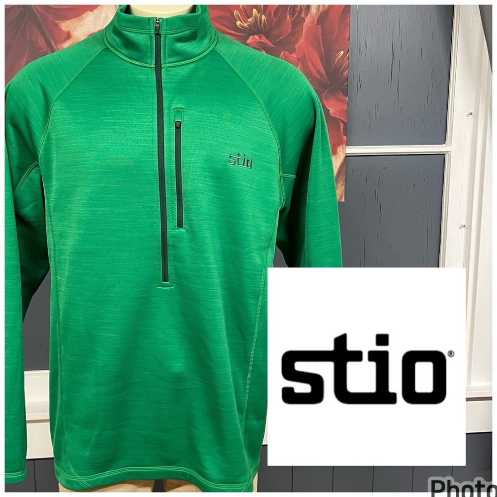 Stio 1/2 Zip Fleece Pullover Mens XXL Sweatshirt Long Sleeve Green